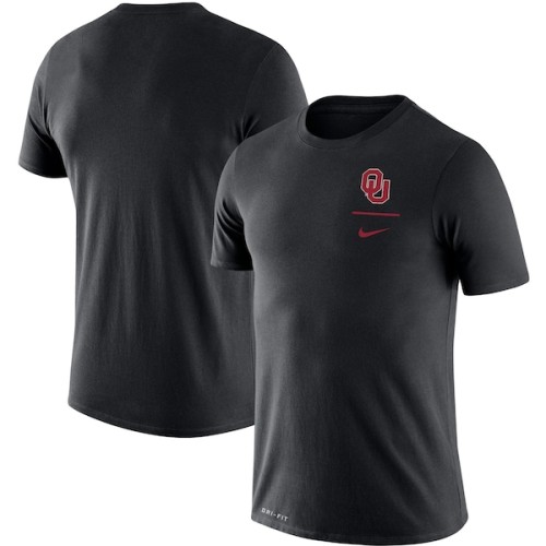 Oklahoma Sooners Nike Logo Stack Legend Performance T-Shirt - Black