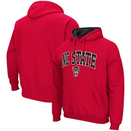 NC State Wolfpack Colosseum Arch & Logo 3.0 Pullover Hoodie - Red
