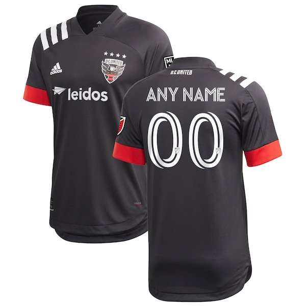 D.C. United adidas 2020 Primary Custom Authentic Jersey - Black