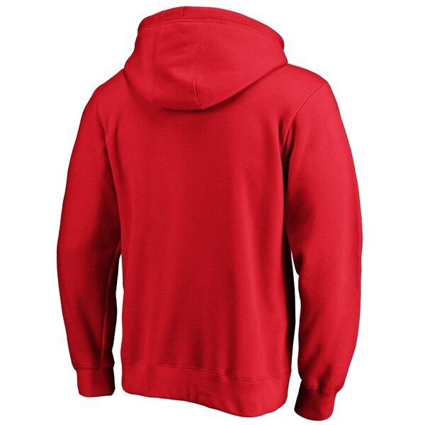 New Jersey Devils Fanatics Branded Primary Team Logo Fleece Pullover Hoodie - Red