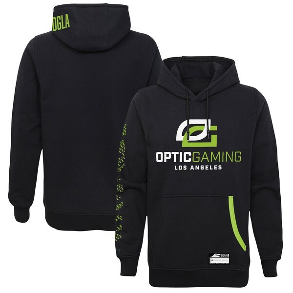 OpTic Gaming Los Angeles Alternate Authentic Player Pullover Hoodie - Black