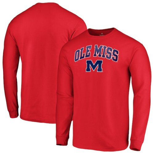 Ole Miss Rebels Fanatics Branded Campus Long Sleeve T-Shirt - Red