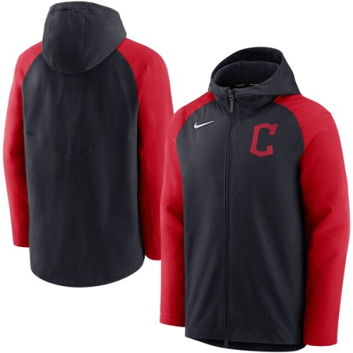 Cleveland Guardians Nike Authentic Collection Full-Zip Hoodie Performance Jacket - Navy/Red