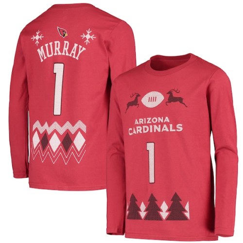 Kyler Murray Arizona Cardinals Youth Holiday Name & Number Long Sleeve T-Shirt - Cardinal