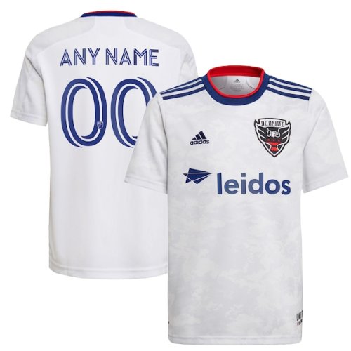 D.C. United adidas Youth 2021 The Marble Replica Custom Jersey - White
