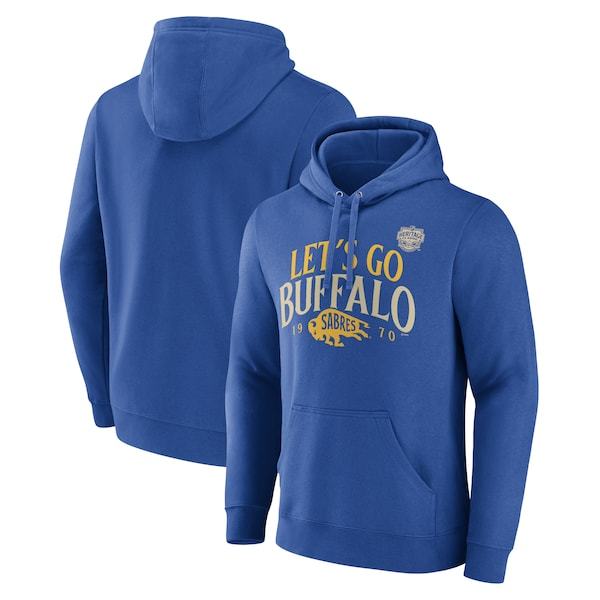 Buffalo Sabres Fanatics Branded 2022 NHL Heritage Classic Hometown Pullover Hoodie - Royal