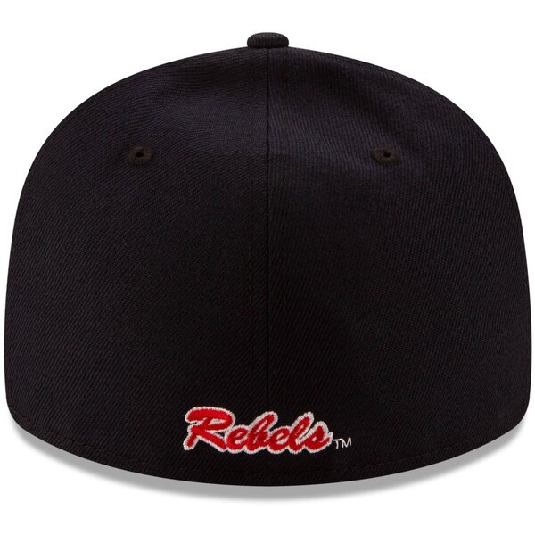 Ole Miss Rebels New Era Basic Low Profile 59FIFTY Fitted Hat - Navy
