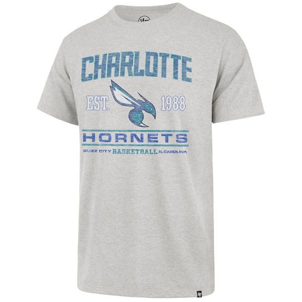 Charlotte Hornets '47 2021/22 City Edition Elements Franklin T-Shirt - Gray