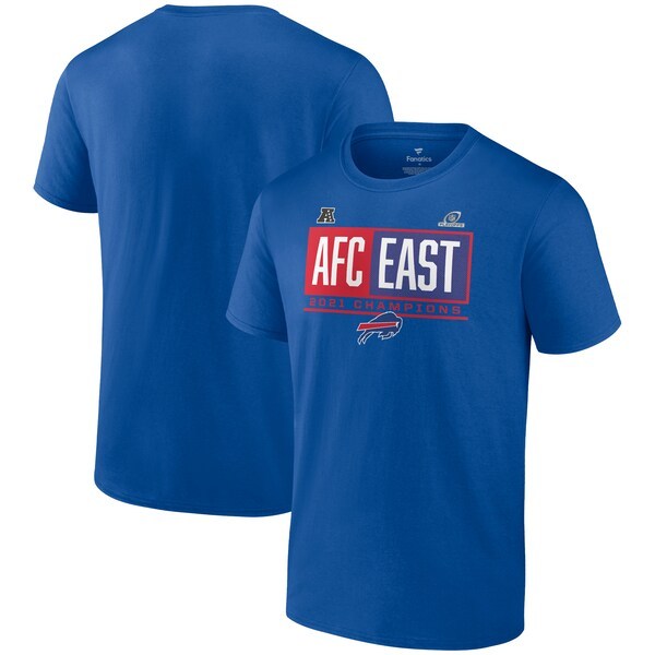 Buffalo Bills Fanatics Branded 2021 AFC East Division Champions Blocked Favorite T-Shirt - Royal
