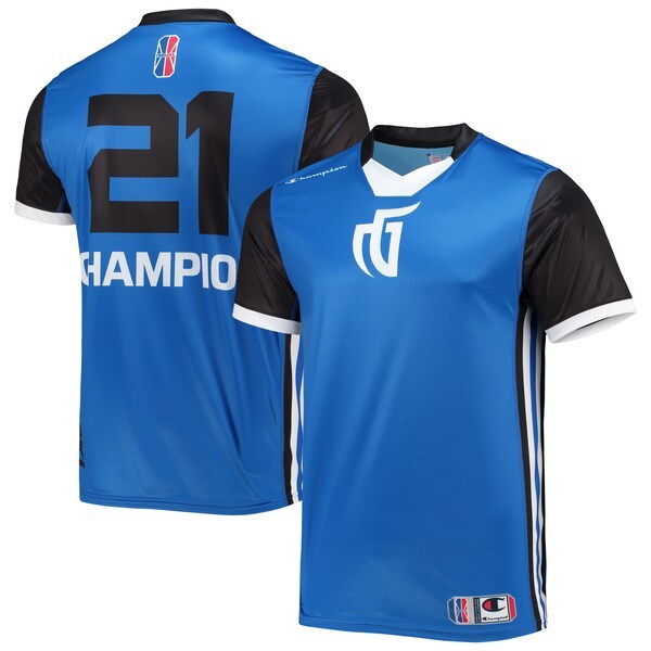 Mavs Gaming Champion Authentic Jersey V-Neck T-Shirt - Blue/Black