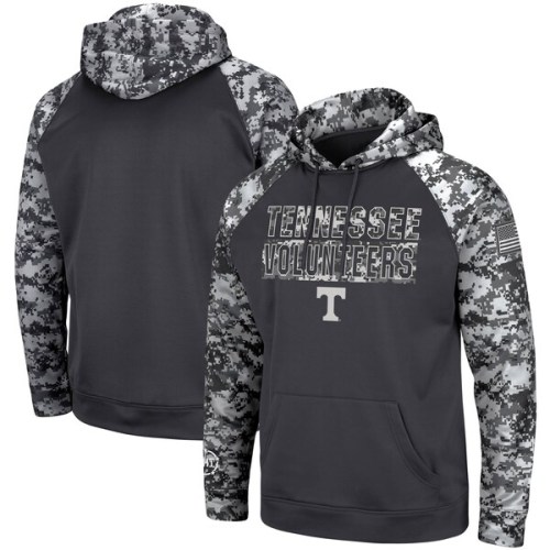 Tennessee Volunteers Colosseum OHT Military Appreciation Digital Camo Pullover Hoodie - Charcoal