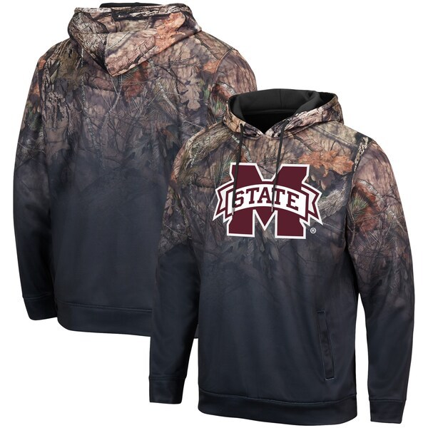 Mississippi State Bulldogs Colosseum Mossy Oak Pullover Hoodie - Black