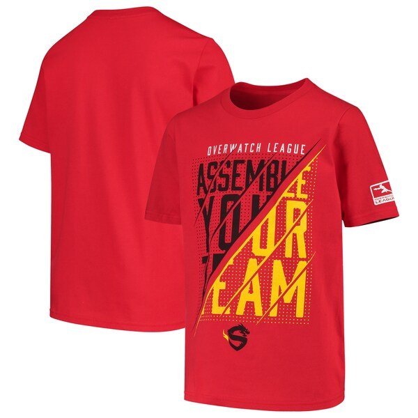 Shanghai Dragons Youth Overwatch League Assemble T-Shirt - Red