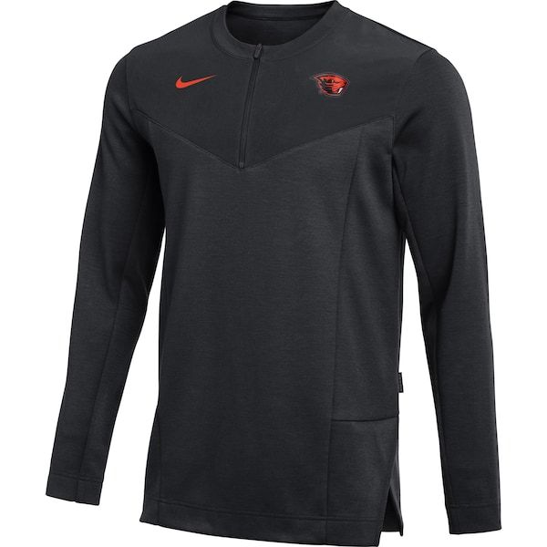 Oregon State Beavers Nike Logo Performance Quarter-Zip Jacket - Black