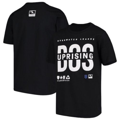 Boston Uprising Youth Overwatch League Splitter T-Shirt - Black