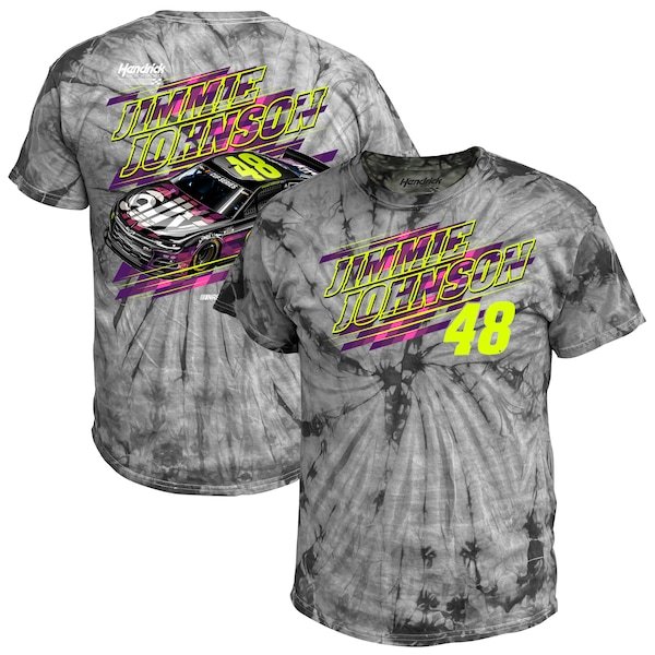 Jimmie Johnson Hendrick Motorsports Team Collection Ally Tie Dye T-Shirt - Gray