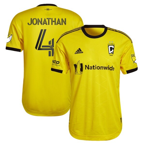 Jonathan Mensah Columbus Crew adidas 2022 Gold Standard Kit Authentic Player Jersey - Yellow