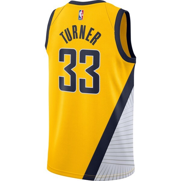 Myles Turner Indiana Pacers Nike Finished Swingman Jersey Gold - Statement Edition
