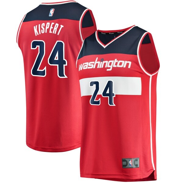 Corey Kispert Washington Wizards Fanatics Branded 2021 NBA Draft First Round Pick Fast Break Replica Jersey Red - Icon Edition