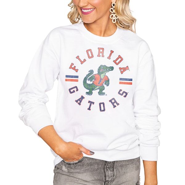 Florida Gators Women's Vintage Days Perfect Pullover Sweatshirt - White