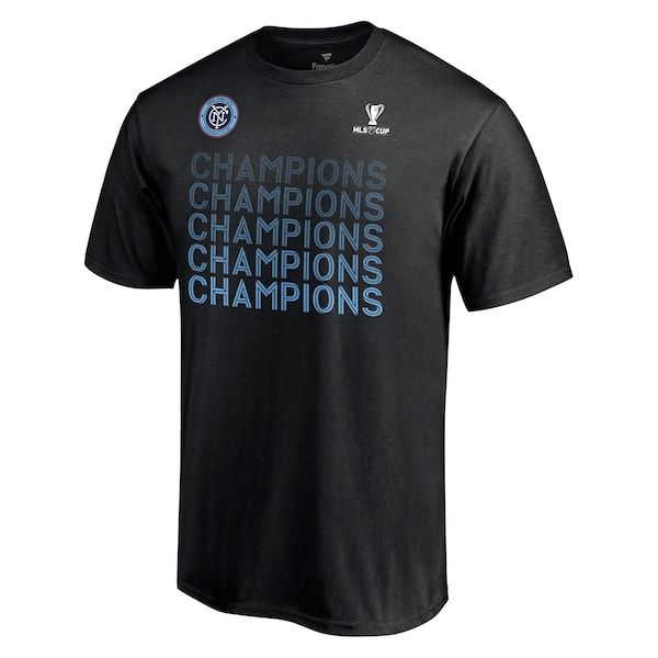 New York City FC Fanatics Branded 2021 MLS Cup Champions Standard T-Shirt - Black