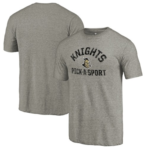 UCF Knights Fanatics Branded Distressed Pick-A-Sport Tri-Blend T-Shirt - Heathered Gray