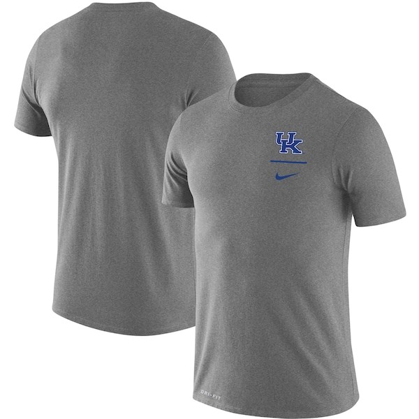Kentucky Wildcats Nike Logo Stack Legend Performance T-Shirt - Heathered Gray
