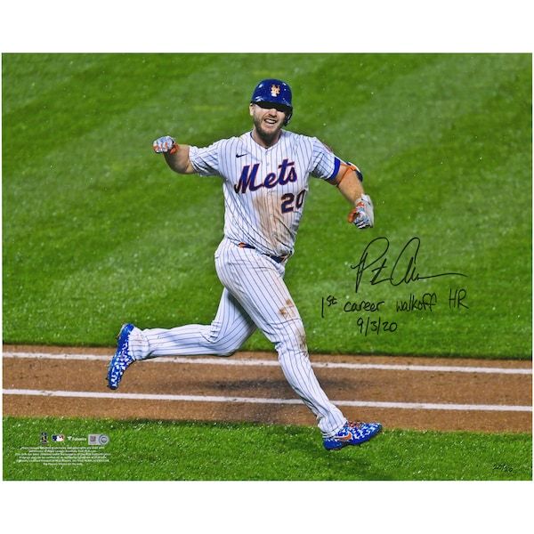 Pete Alonso New York Mets Fanatics Authentic Autographed 16" x 20" Photograph with the Inscription "1st Career Walkoff HR 9/3/20" - Limited Edition #20 of 20