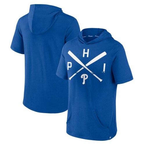 Philadelphia Phillies Fanatics Branded Iconic Rebel Short Sleeve Pullover Hoodie - Royal