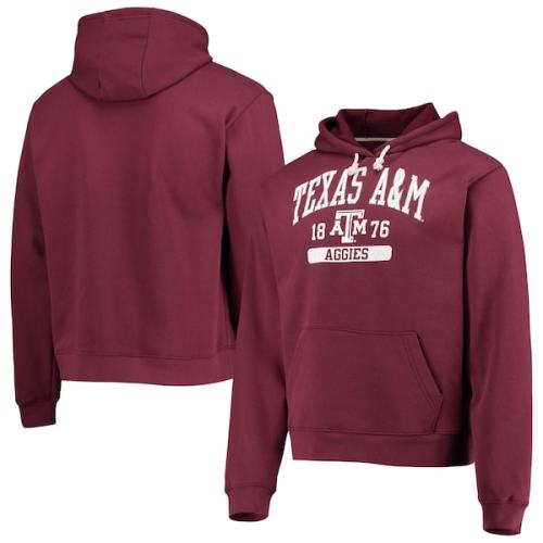 Texas A&M Aggies League Collegiate Wear Volume Up Essential Fleece Pullover Hoodie - Maroon