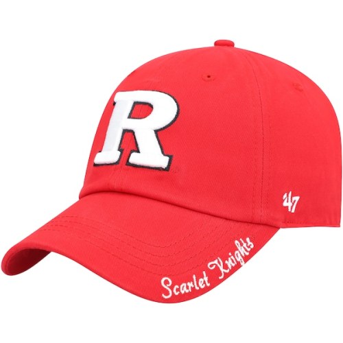 Rutgers Scarlet Knights '47 Women's Miata Clean Up Logo Adjustable Hat - Scarlet