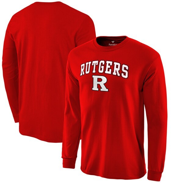 Rutgers Scarlet Knights Fanatics Branded Campus Logo Long Sleeve T-Shirt - Scarlet