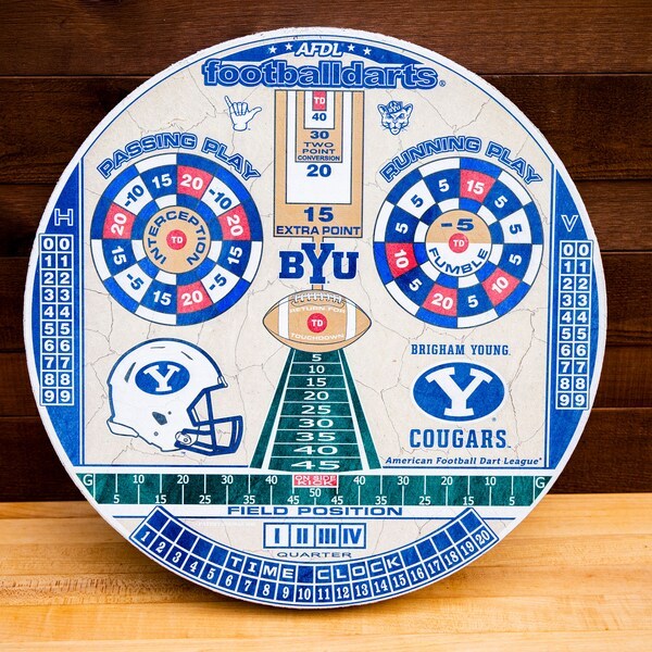 BYU Cougars Official Football Dart Board