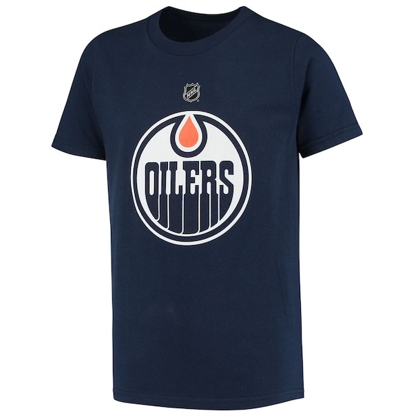 Edmonton Oilers Youth Primary Logo T-Shirt - Navy