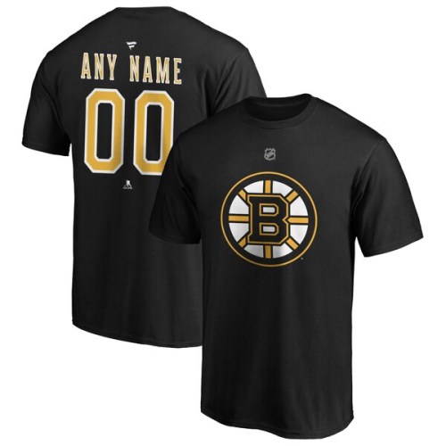 Boston Bruins Fanatics Branded Authentic Personalized T-Shirt - Black