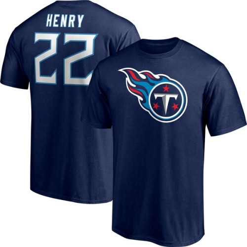 Derrick Henry Tennessee Titans Fanatics Branded Player Icon Name & Number T-Shirt - Navy
