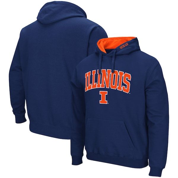 Illinois Fighting Illini Colosseum Arch & Logo 3.0 Pullover Hoodie - Navy