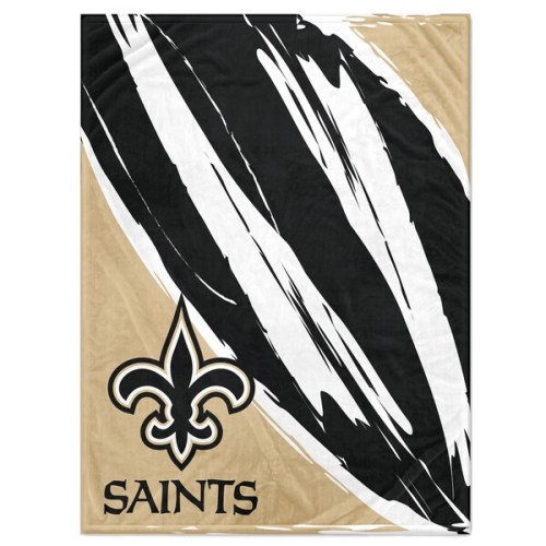 New Orleans Saints 60'' x 80'' Retro Jazz Coral Fleece Blanket