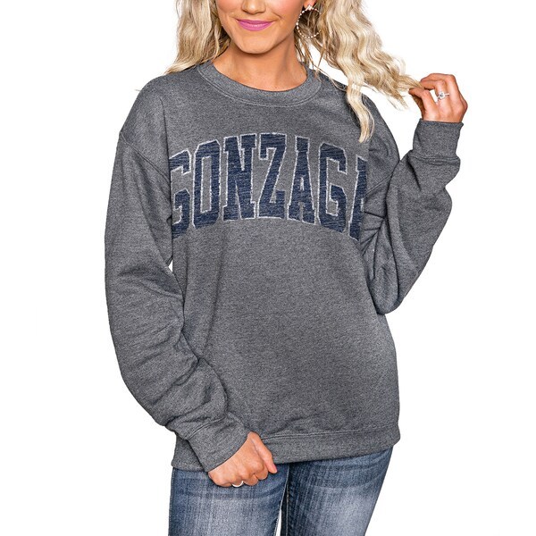 Gonzaga Bulldogs Women's Kickoff Perfect Pullover Sweatshirt - Charcoal