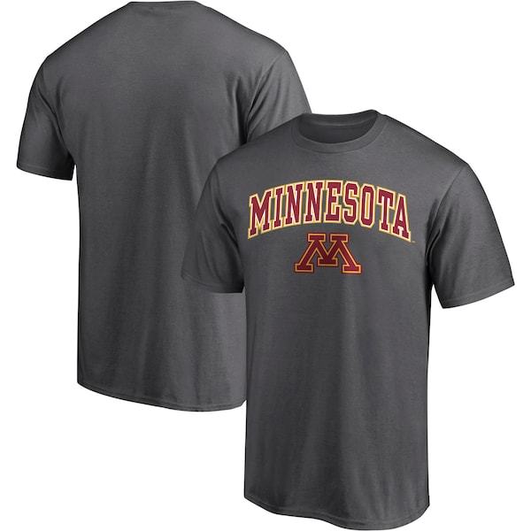 Minnesota Golden Gophers Fanatics Branded Logo Campus T-Shirt - Charcoal