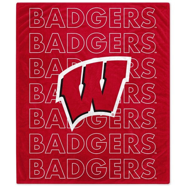Wisconsin Badgers 60'' x 70'' Echo Plush Blanket