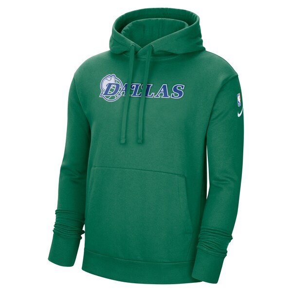 Dallas Mavericks Nike 2021/22 City Edition Essential Logo Pullover Hoodie - Green