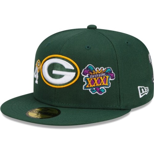 Green Bay Packers New Era 4x Super Bowl Champions Count The Rings 59FIFTY Fitted Hat - Green