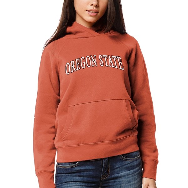 Oregon State Beavers League Collegiate Wear Women's Academy Pullover Hoodie - Orange
