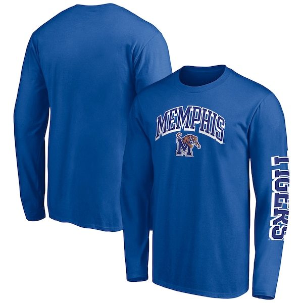 Memphis Tigers Fanatics Branded Broken Rules Long Sleeve T-Shirt - Royal