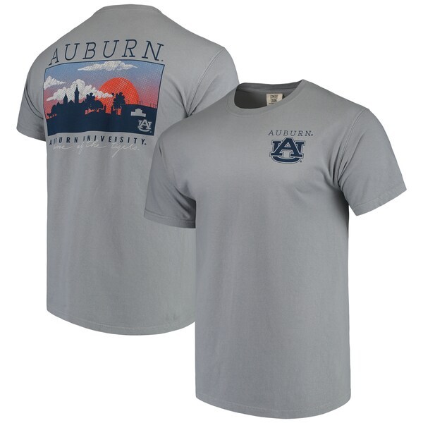 Auburn Tigers Comfort Colors Campus Scenery T-Shirt - Gray