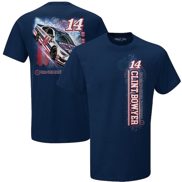 Clint Bowyer Stewart-Haas Racing Team Collection Barstool Graphic 2-Spot T-Shirt - Navy