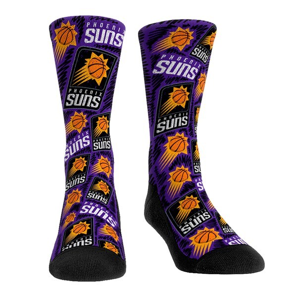 Phoenix Suns Rock Em Socks Sketch Crew Socks