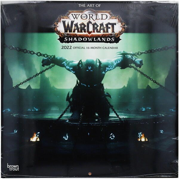 World of Warcraft Shadowlands 2022 Square Wall 16-Month Calendar