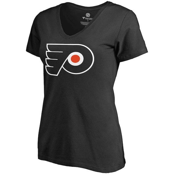 Claude Giroux Philadelphia Flyers Fanatics Branded Women's Plus Size Backer Name & Number V-Neck T-Shirt - Black